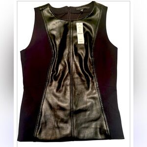 Faux leather bodice NWT